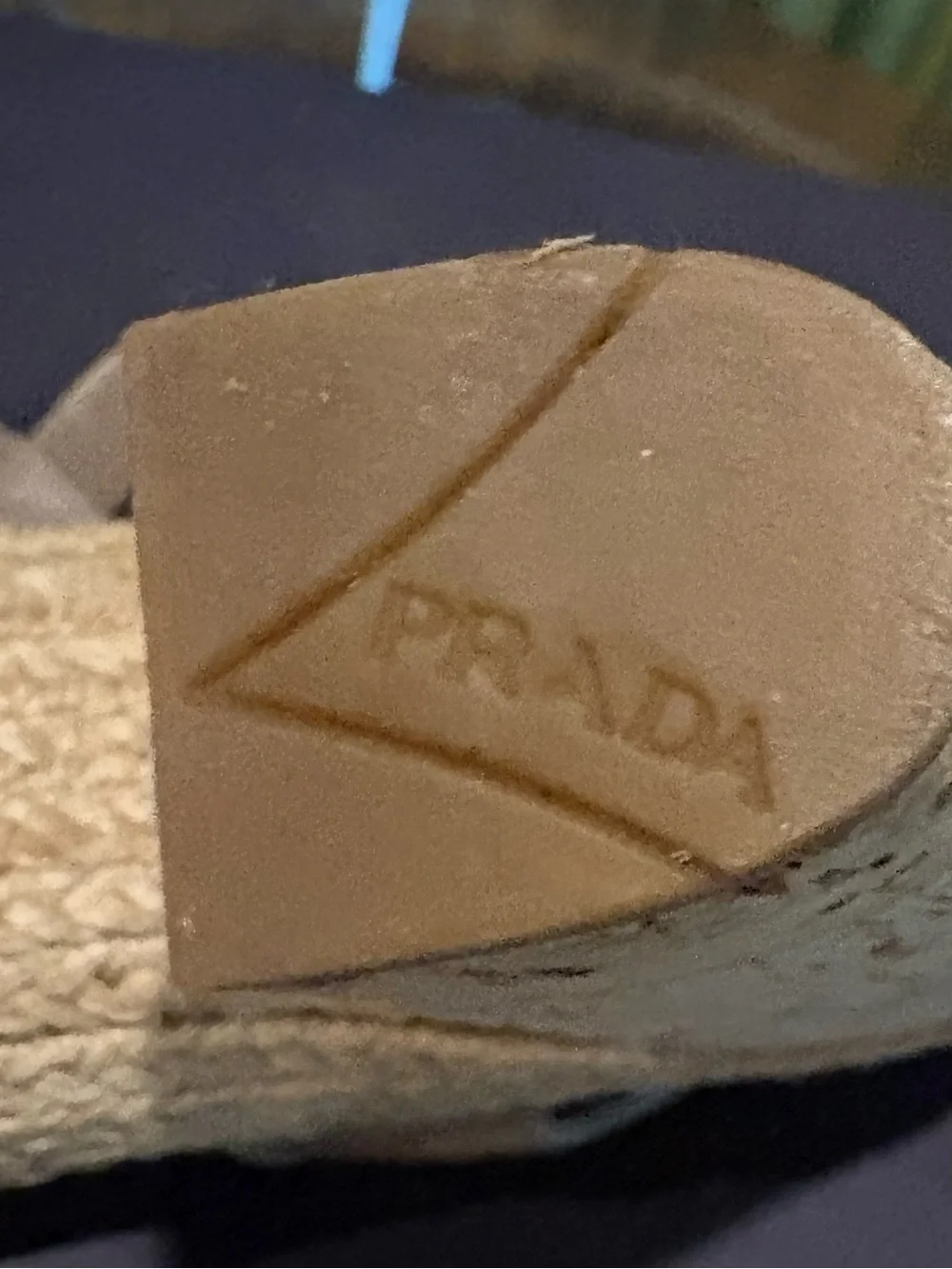 Prada Taupe Strappy Leather Slingback Heels